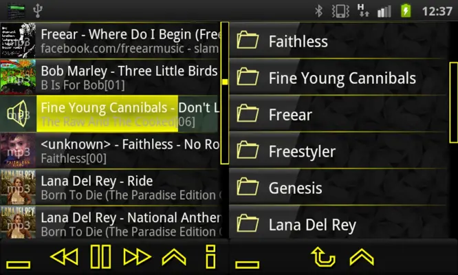 Trax Music Player android App screenshot 1