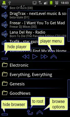 Trax Music Player android App screenshot 5